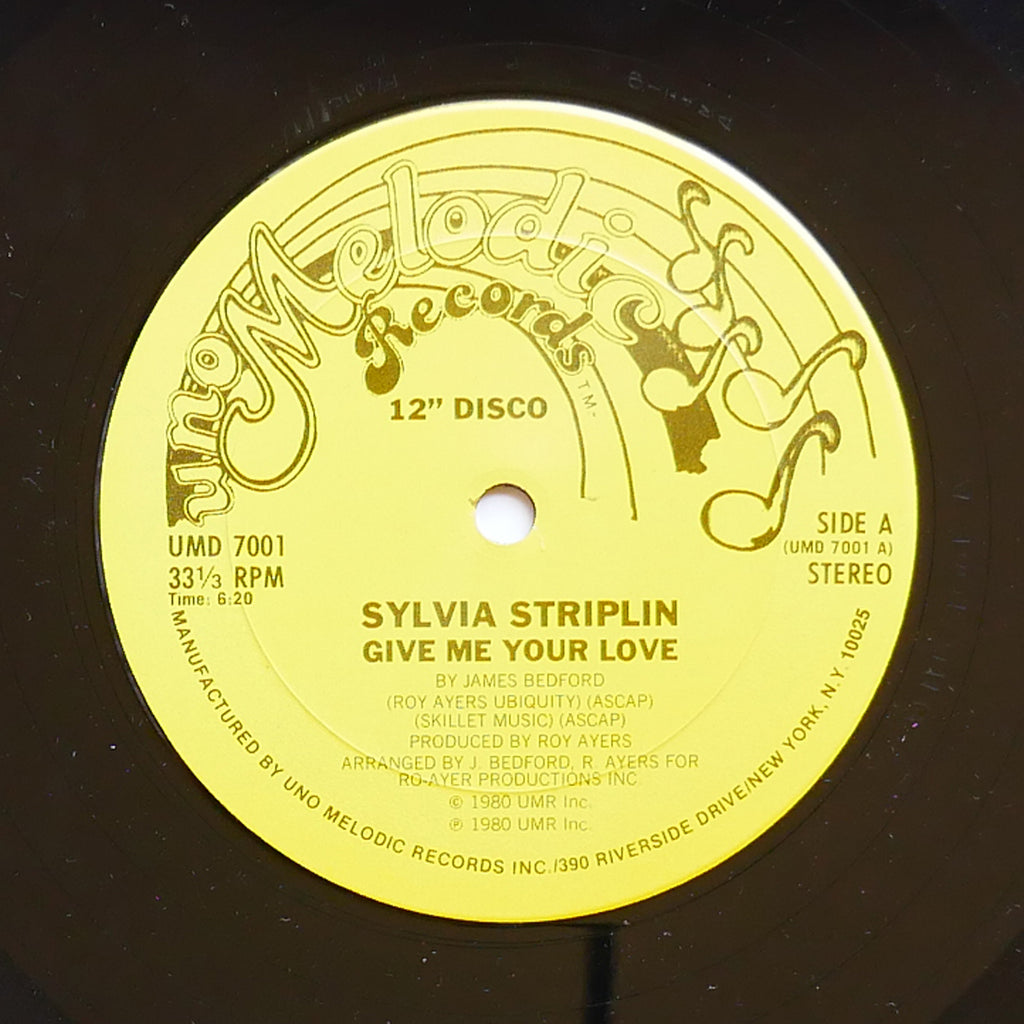SYLVIA STRIPLIN You Can't Turn Me Away UNO MELODIC RECORDS UMD 7001 US 1980 VG+