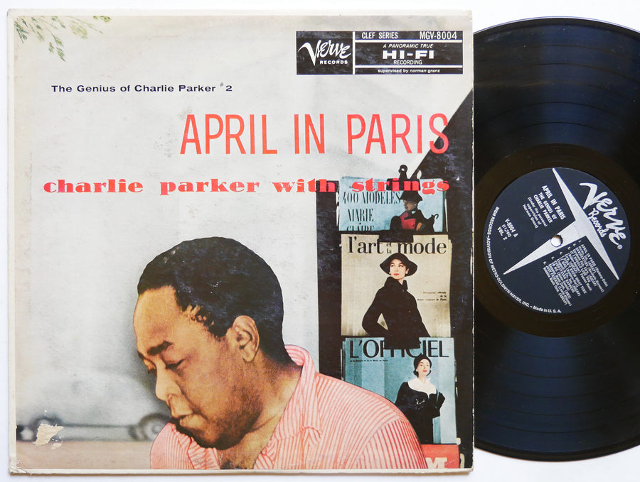 CHARLIE PARKER With Strings April In Paris LP VERVE MGV-8004 US 1961 MONO JAZZ