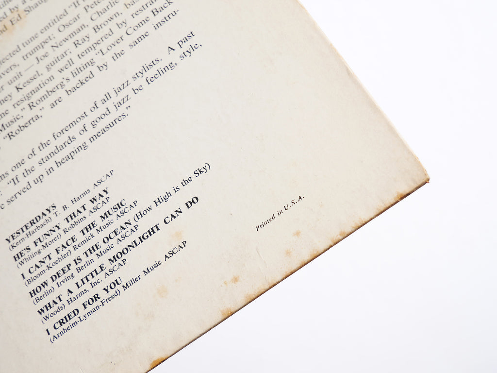 BILLIE HOLIDAY Recital By LP VERVE RECORDS V-8027 US 1961 MONO DSM JAZZ