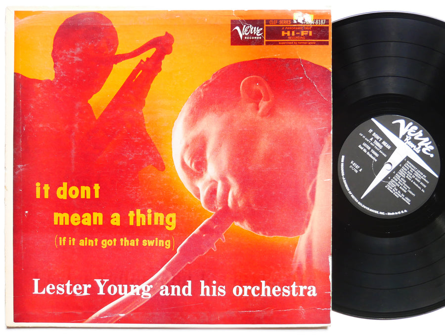 LESTER YOUNG It Don't Mean A Thing LP VERVE RECORDS MGV-8187 US 1961 MONO JAZZ