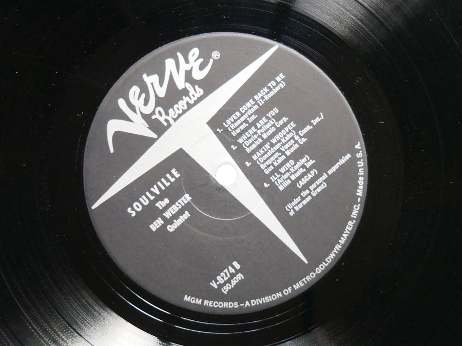 BEN WEBSTER Quintet Soulville LP VERVE MG V-8274 US 1961 MONO Oscar Peterson
