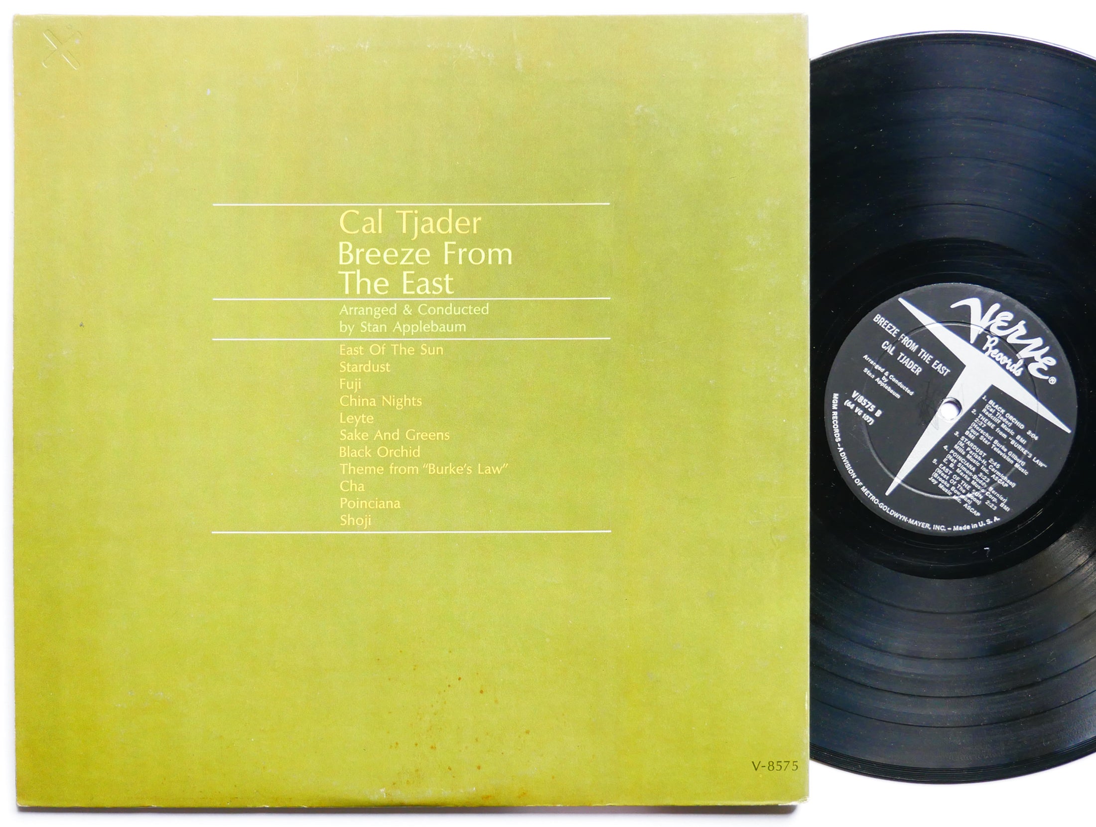 CAL TJADER Breeze From The East LP VERVE V-8575 US 1964 DG MONO JAZZ Willie Bobo