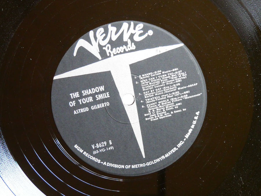 ASTRUD GILBERTO The Shadow Of Your Smile LP VERVE V-8629 US 1965 RVG MONO VG+