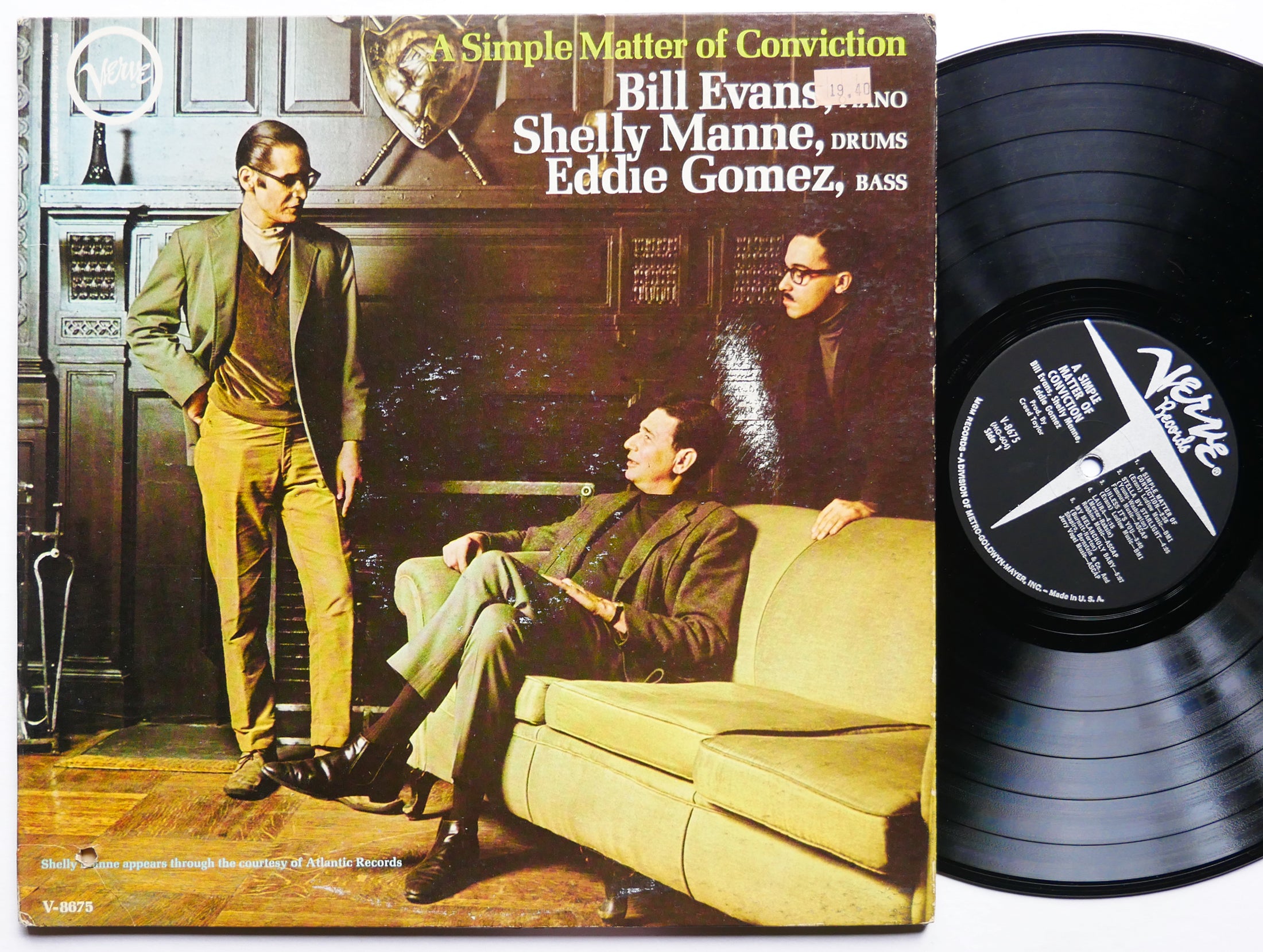 BILL EVANS A Simple Matter Of Conviction LP VERVE V-8675 US 1967 RVG MONO JAZZ
