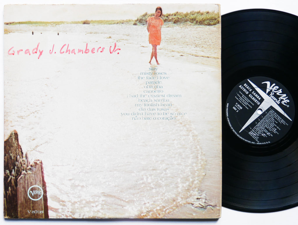 ASTRUD GILBERTO Beach Samba LP VERVE RECORDS V-8708 US 1967 RVG MONO Ron Carter