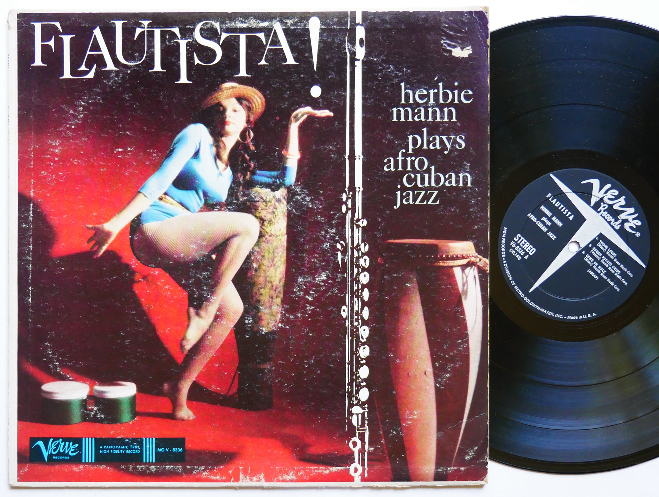 HERBIE MANN Flautista! Afro-Cuban Jazz LP VERVE RECORDS V6-8336 US 1961 DG ST