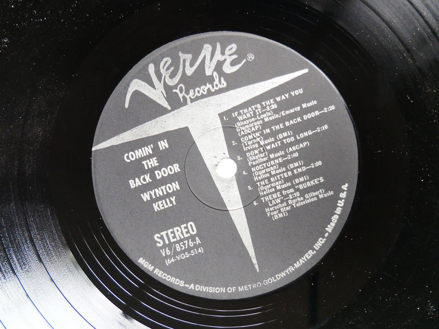 WYNTON KELLY Comin' In The Back Door VERVE V6-8576 US 1963 Kenny Burrell