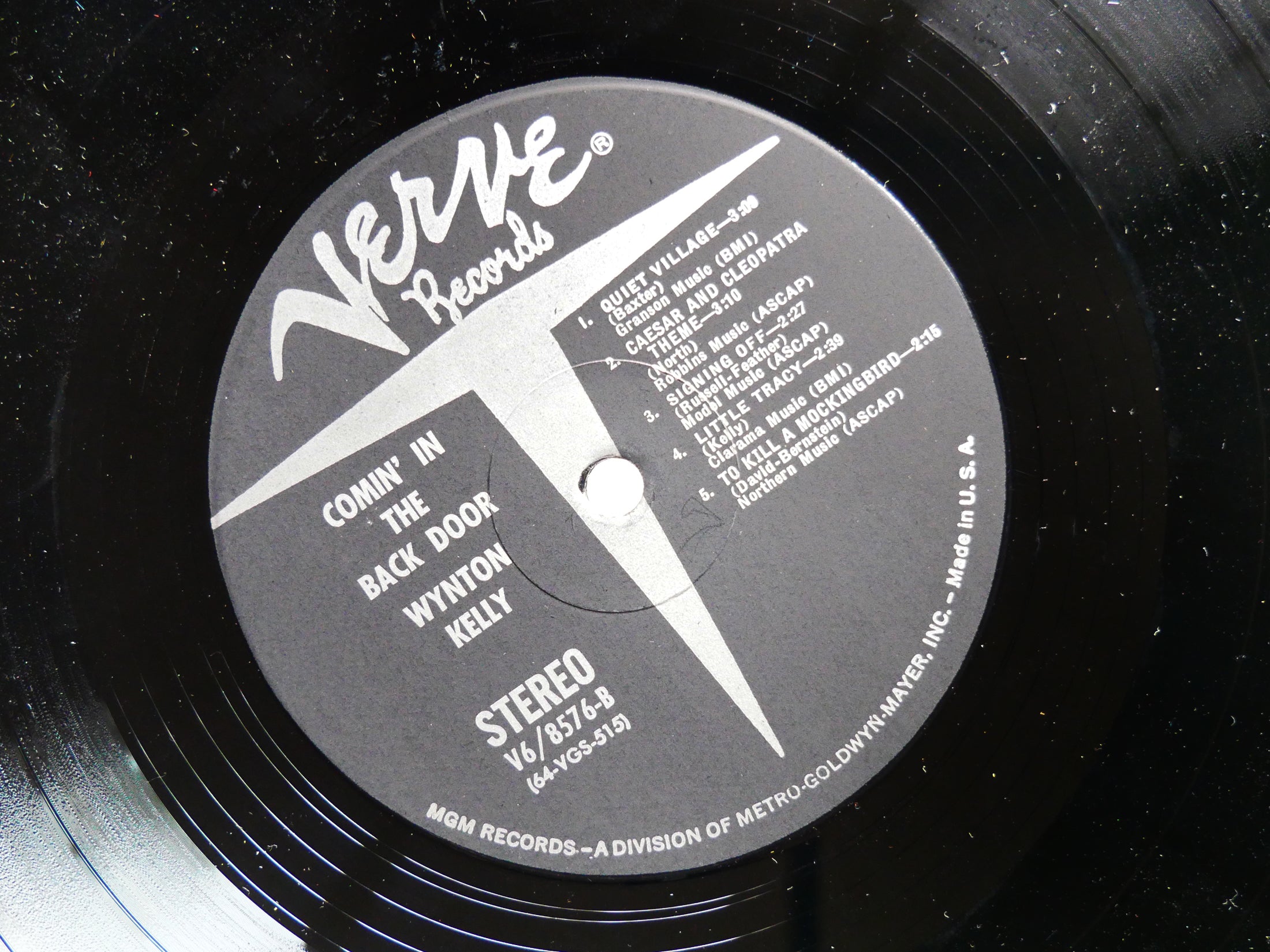 WYNTON KELLY Comin' In The Back Door VERVE V6-8576 US 1963 Kenny Burrell