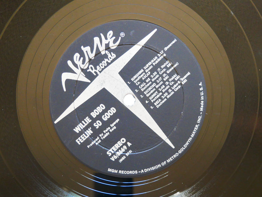 WILLIE BOBO Feelin' So Good LP VERVE RECORDS V6-8669 US 1966 DG ST JAZZ