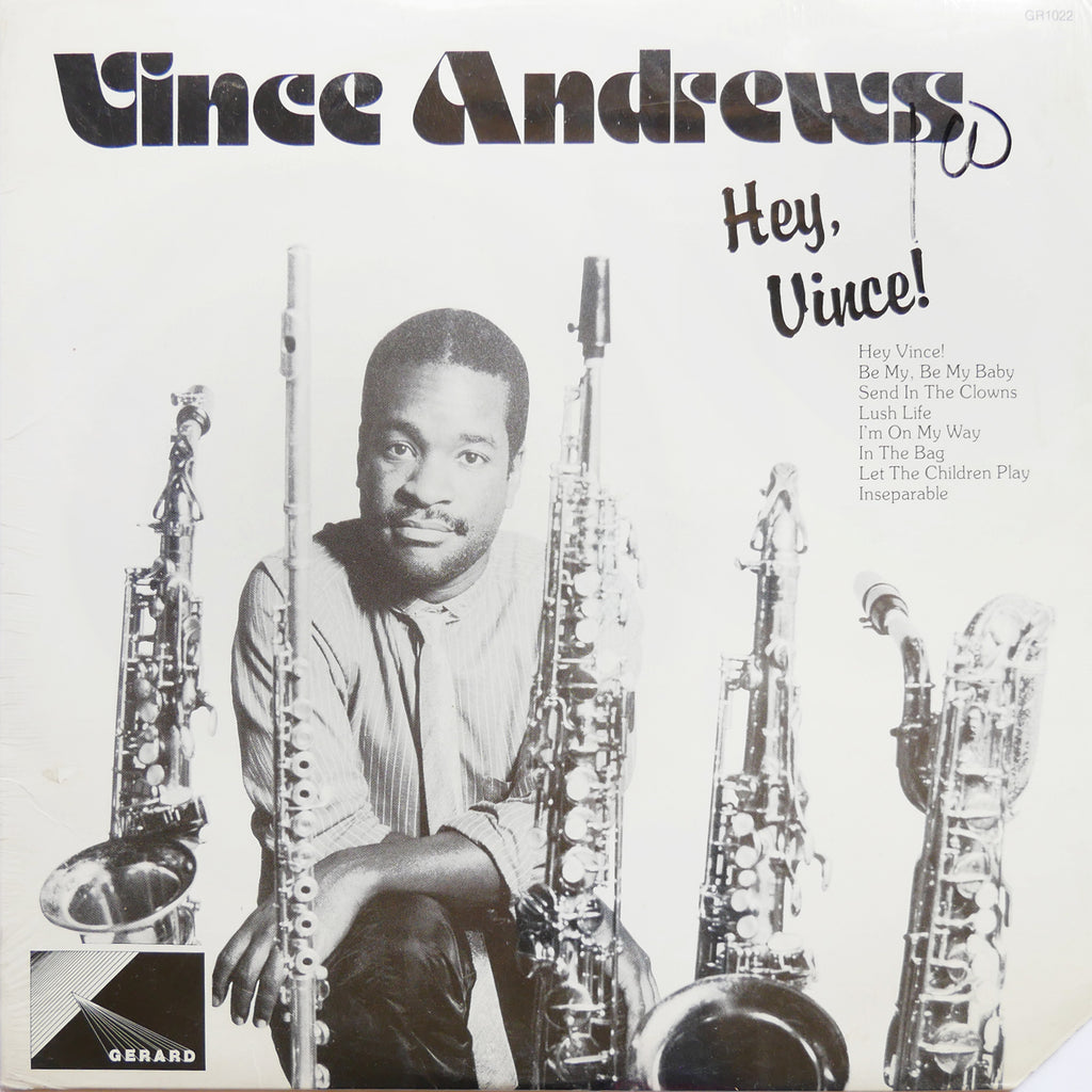 VINCE ANDREWS Hey, Vince! LP GERARD RECORDS GR 1022 US 1986 Jazz Funk SEALED