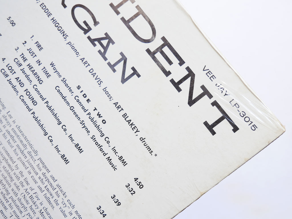 LEE MORGAN Expoobident LP VEE JAY VJLP 3015 US 1961 DG MONO JAZZ Art Blakey VG+