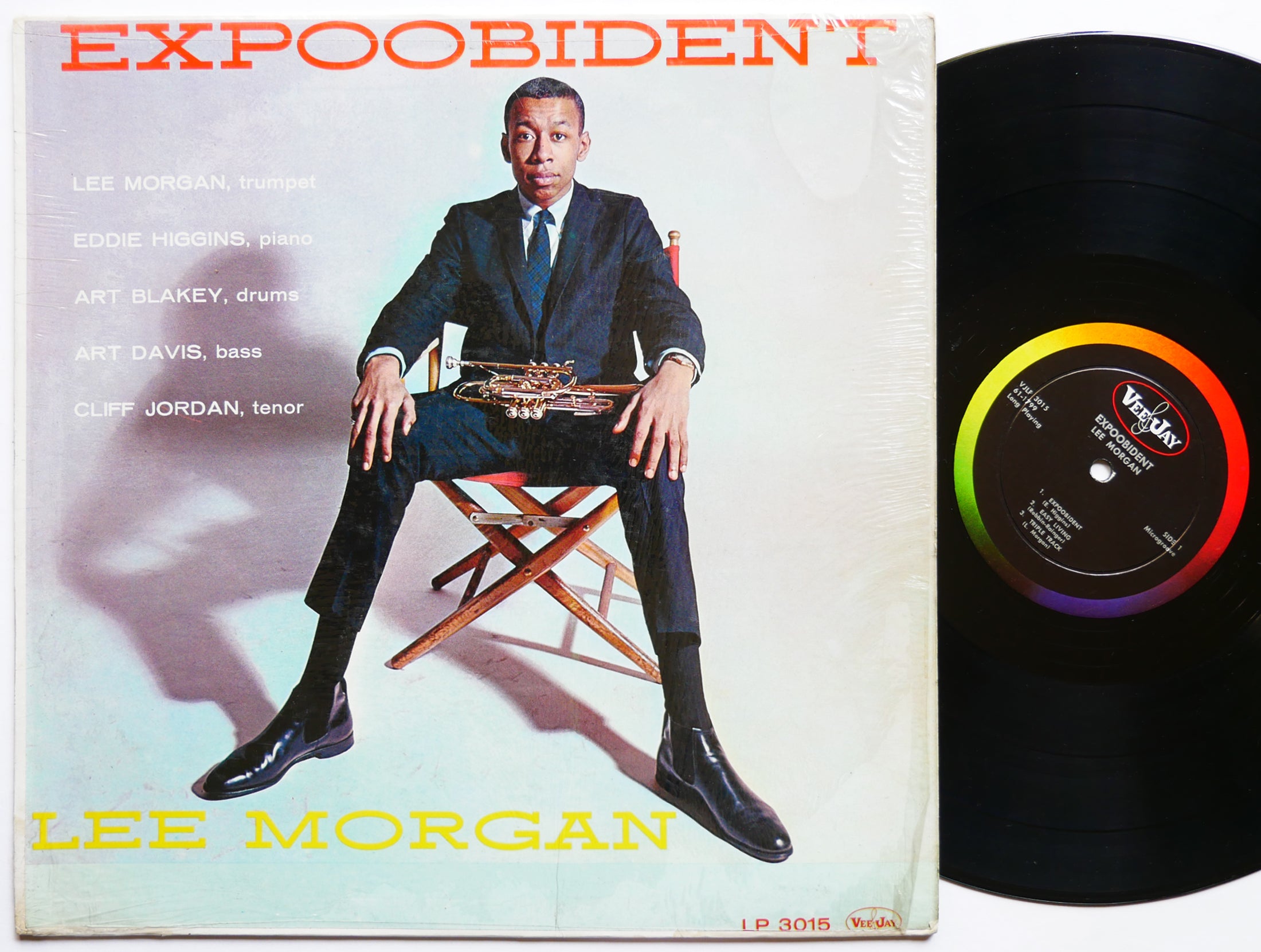 LEE MORGAN Expoobident LP VEE JAY VJLP 3015 US 1961 DG MONO JAZZ Art Blakey VG+