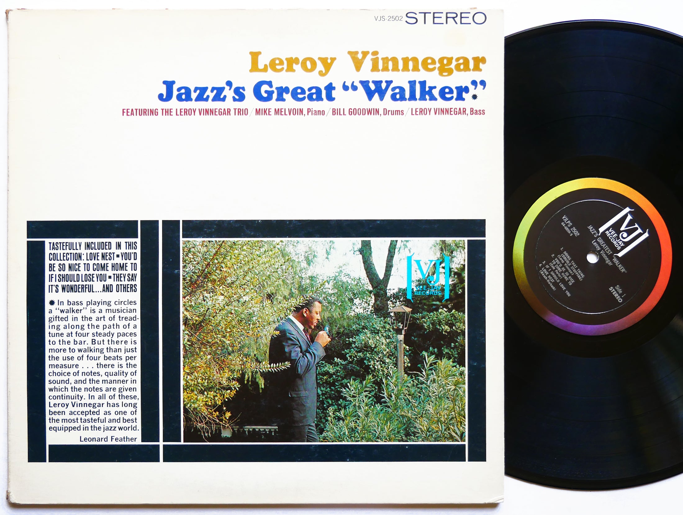 LEROY VINNEGAR Jazz's Great "Walker" LP VEE JAY RECORDS VJLPS 2502 US 1965