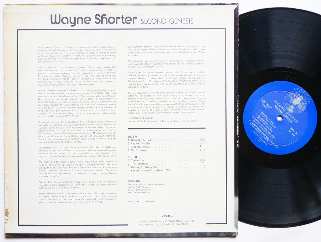 WAYNE SHORTER Second Genesis LP A WORLD OF JAZZ VJS 3057 US 1974 Art Blakey VG+