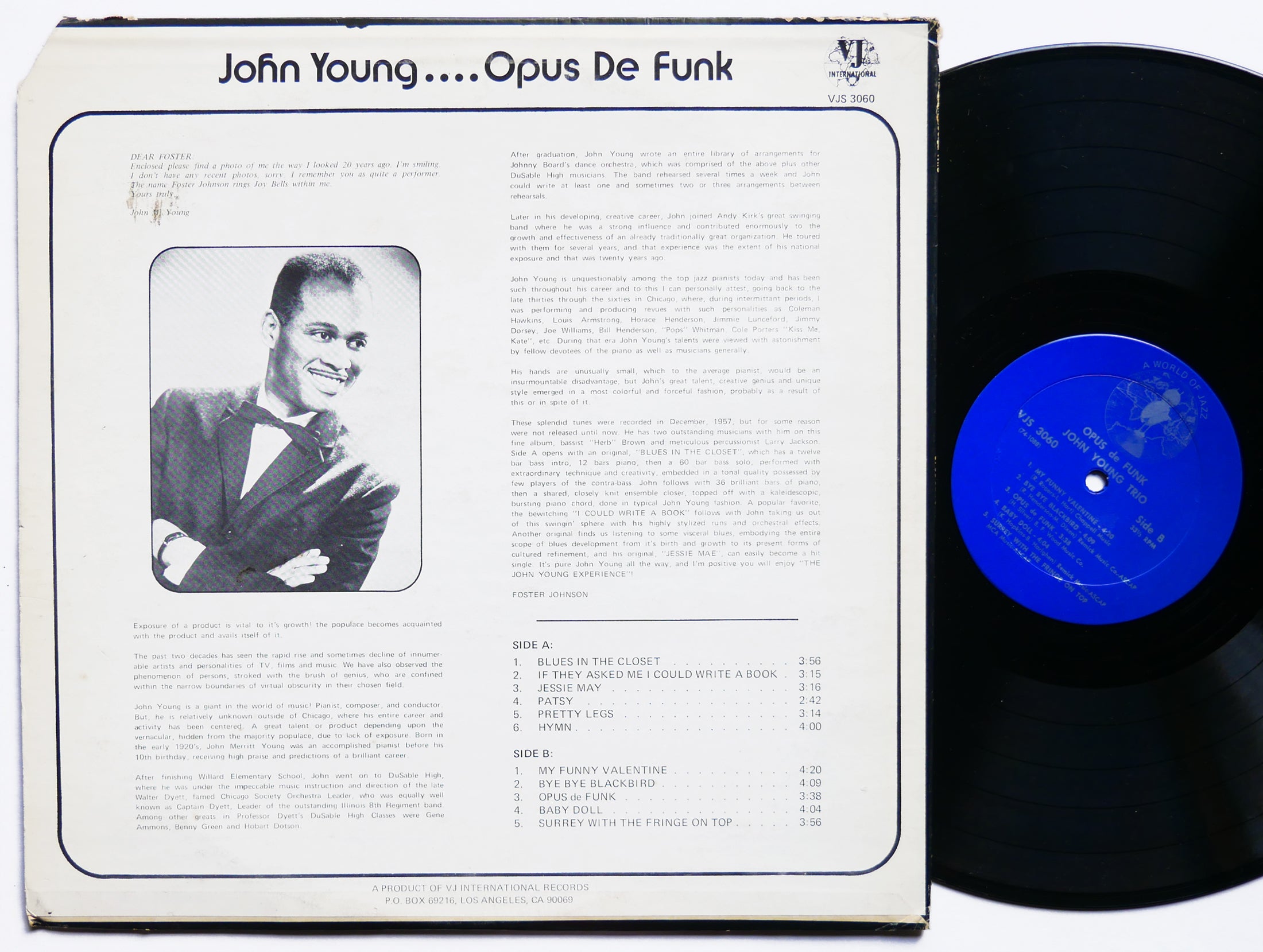 JOHN YOUNG TRIO Opus De Funk LP VJ INTERNATIONAL VJS 3060 US 1974 JAZZ