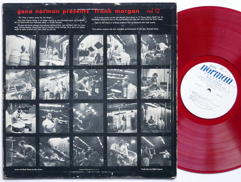 FRANK MORGAN Gene Norman Presents LP GNP VOL 12 US 1955 DG MONO Conte Candoli