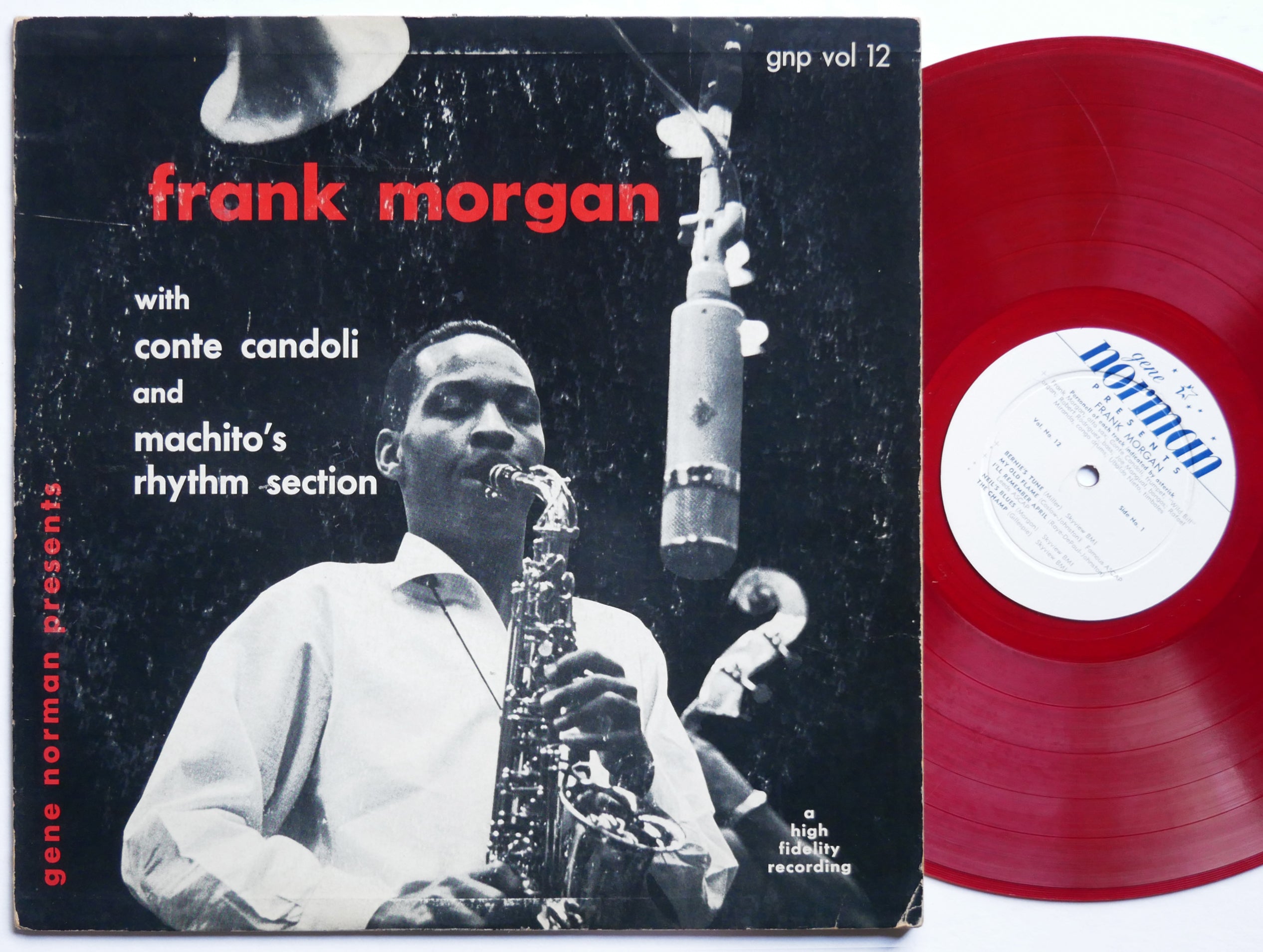 FRANK MORGAN Gene Norman Presents LP GNP VOL 12 US 1955 DG MONO Conte Candoli