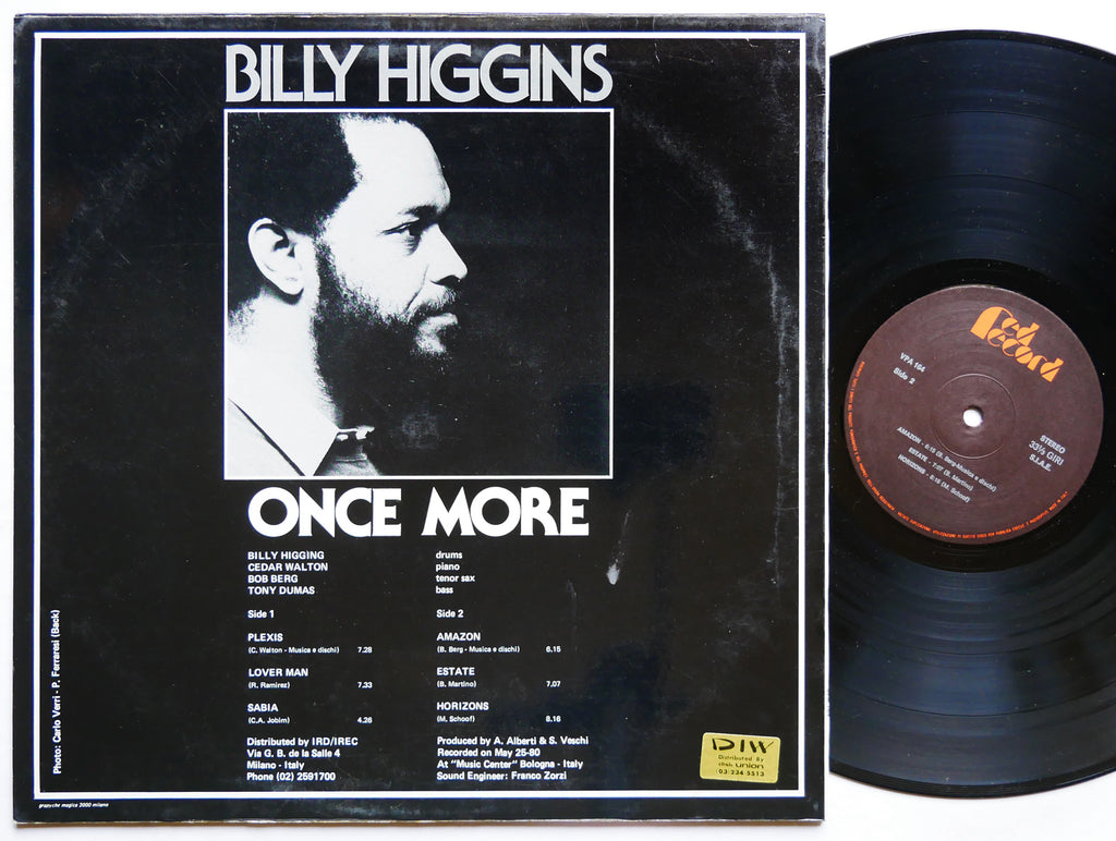 BILLY HIGGINS Once More LP RED RECORD VPA 164 ITALY 1980 Cedar Walton Bob Berg