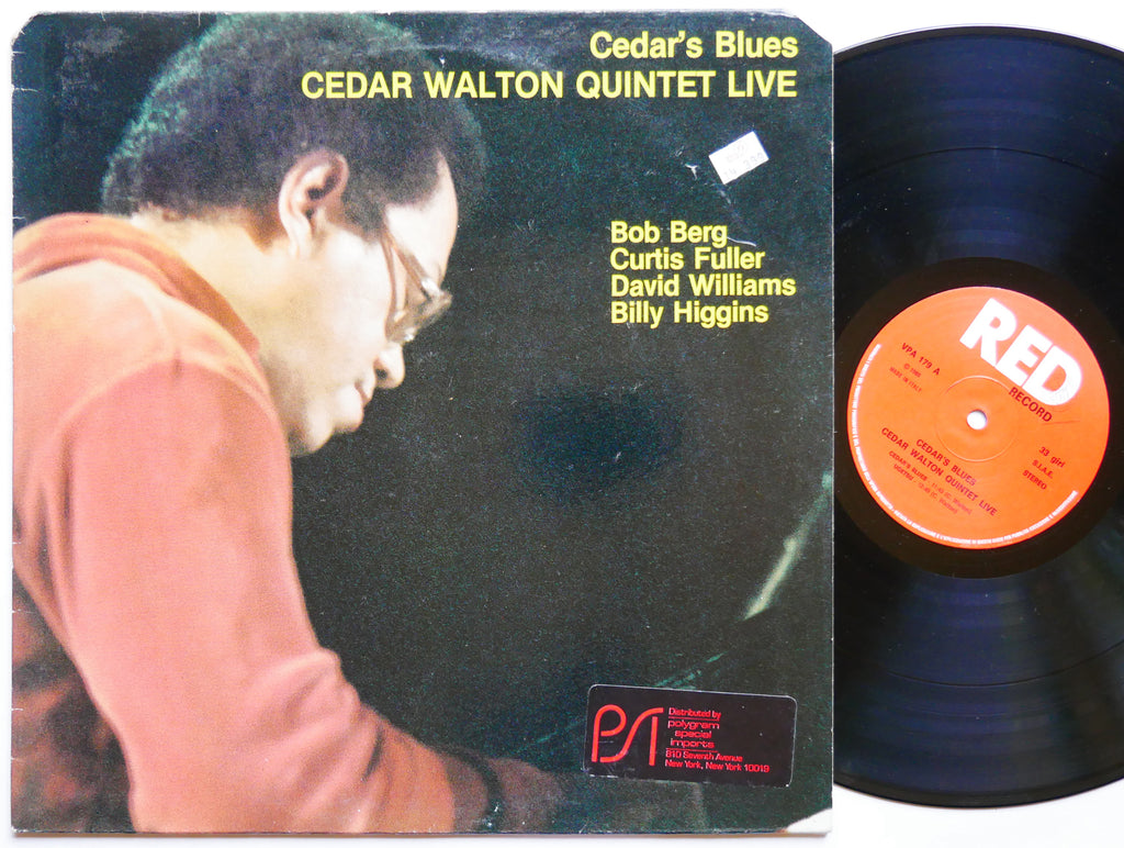 CEDAR WALTON Quintet Cedar's Blues LP RED RECORD VPA 179 ITALY '85 Curtis Fuller