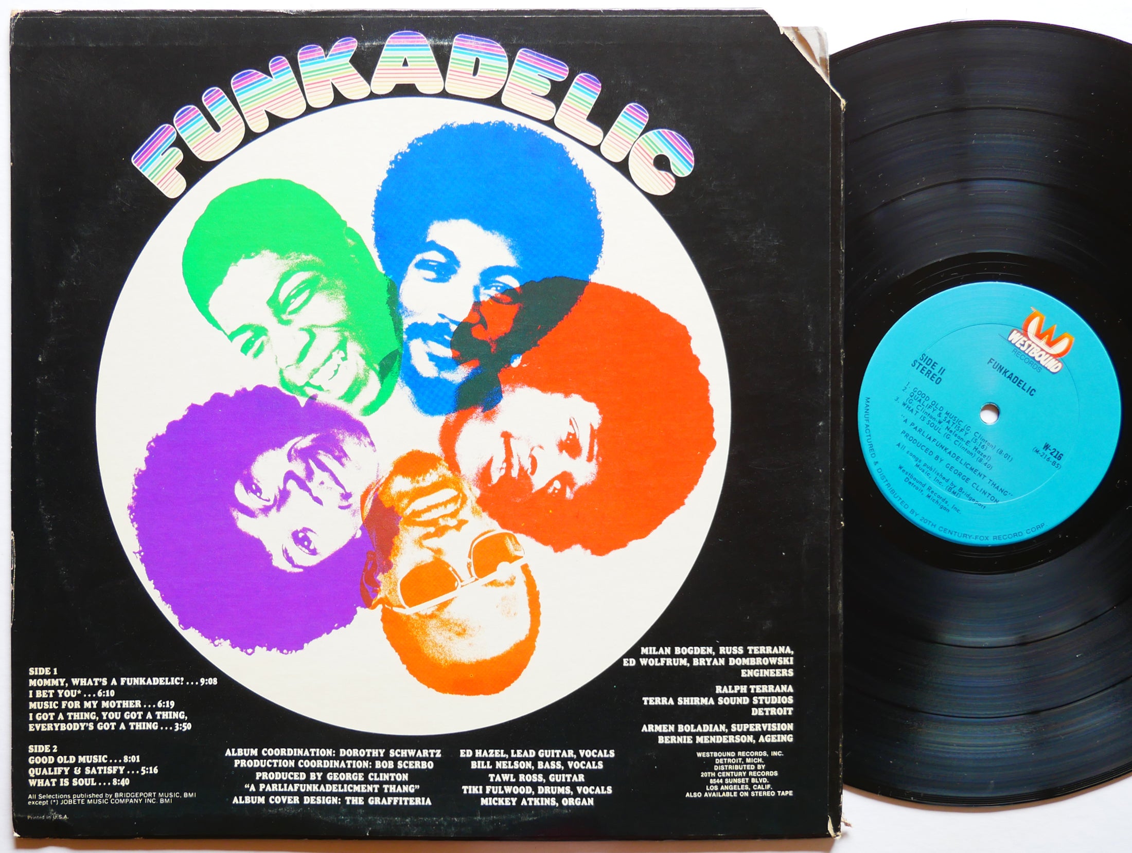 Funkadelic LP レコード US ORIGINAL FUNKADELIC Self Titled LP WESTBOUND RECORDS W-216 US 1975