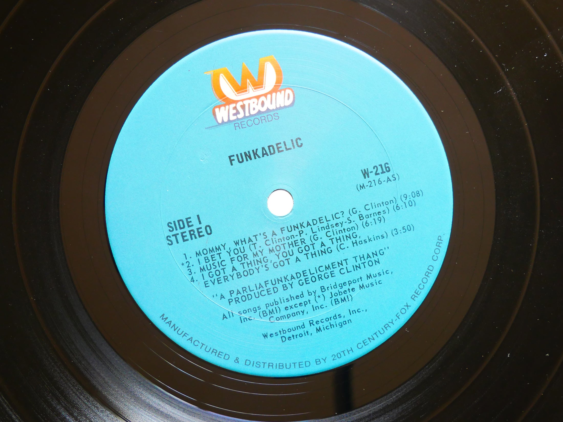 FUNKADELIC Self Titled LP WESTBOUND RECORDS W-216 US 1975