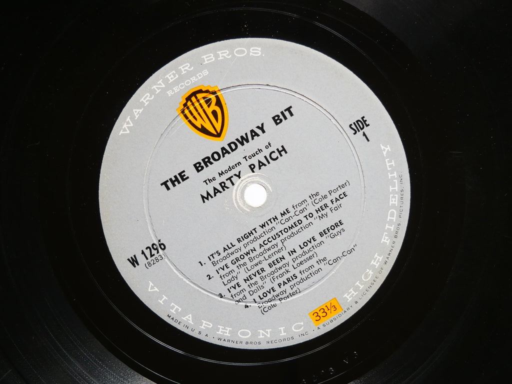 MARTY PAICH The Modern Touch Of LP WARNER W 1296 US 1959 Art Pepper Scott LaFaro