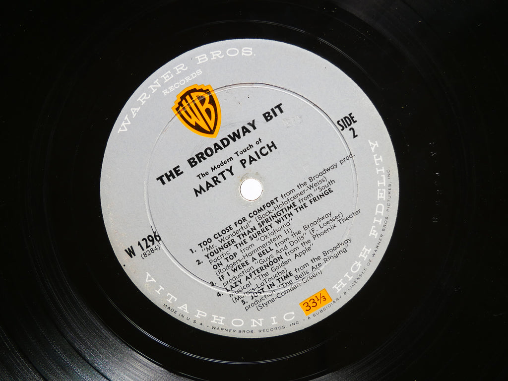 MARTY PAICH The Modern Touch Of LP WARNER W 1296 US 1959 Art Pepper Scott LaFaro