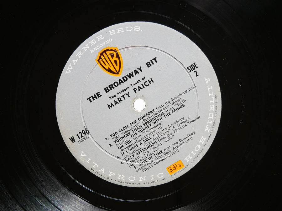 MARTY PAICH The Modern Touch Of LP WARNER W 1296 US 1959 Art Pepper Scott LaFaro