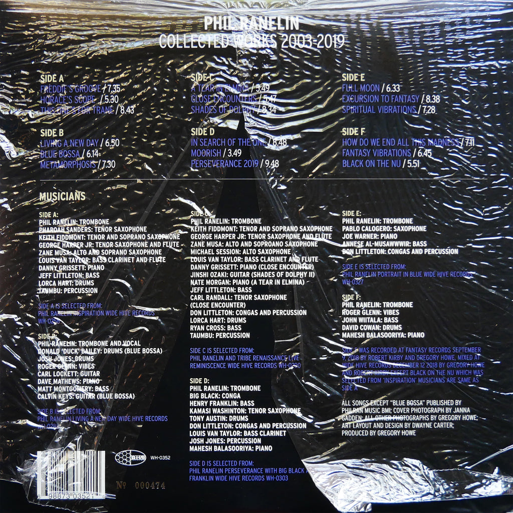 Signed by PHIL RANELIN Collected Works 2003-2019 LP WIDE HIVE WH-0352 US 2019