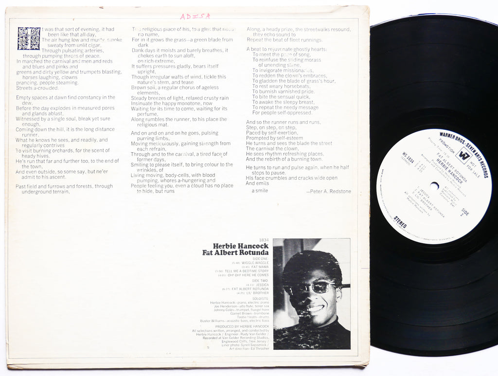 HERBIE HANCOCK Fat Albert Rotunda LP WARNER BROS. WS 1834 US 1969 Joe Henderson