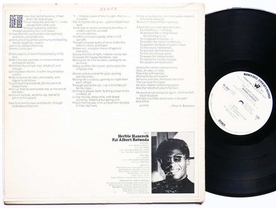 HERBIE HANCOCK Fat Albert Rotunda LP WARNER BROS. WS 1834 US 1969 Joe Henderson