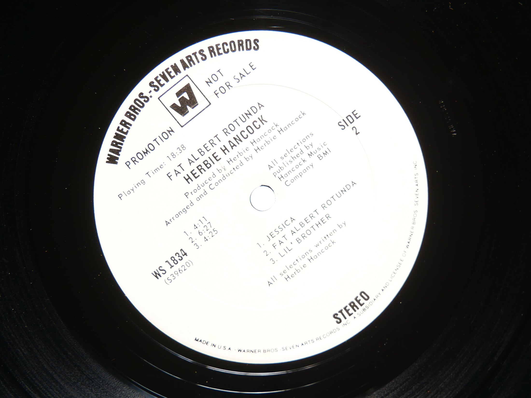HERBIE HANCOCK Fat Albert Rotunda LP WARNER BROS. WS 1834 US 1969 Joe Henderson