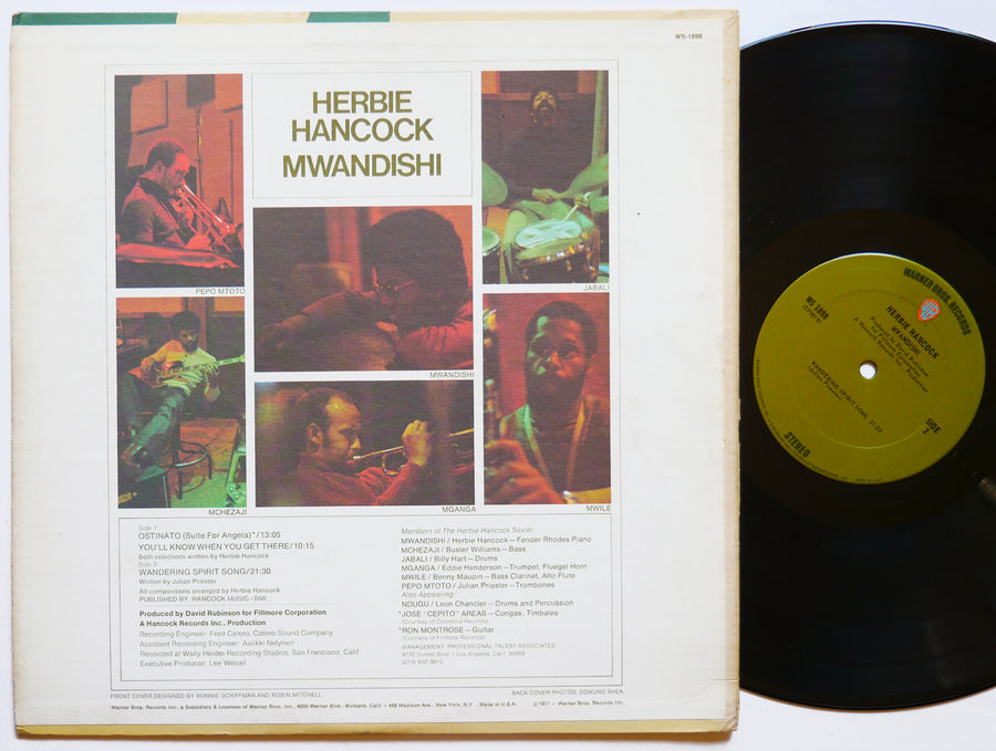 HERBIE HANCOCK Mwandishi LP WARNER BROS WS 1898 US 1971 JAZZ Buster Williams