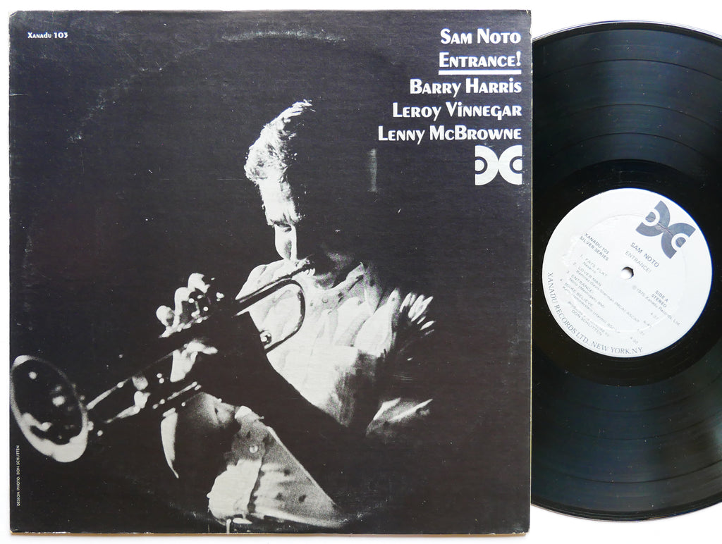 SAM NOTO Entrance! LP XANADU RECORDS 103 US 1975 Leroy Vinnegar Barry Harris