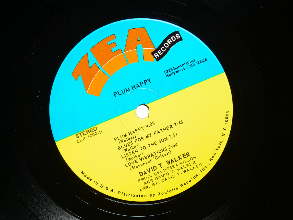 DAVID T. WALKER Plum Happy LP ZEA RECORDS ZLP 1000 US 1970 Jazz Funk VG+