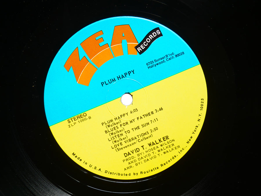 DAVID T. WALKER Plum Happy LP ZEA RECORDS ZLP 1000 US 1970 Jazz Funk VG+