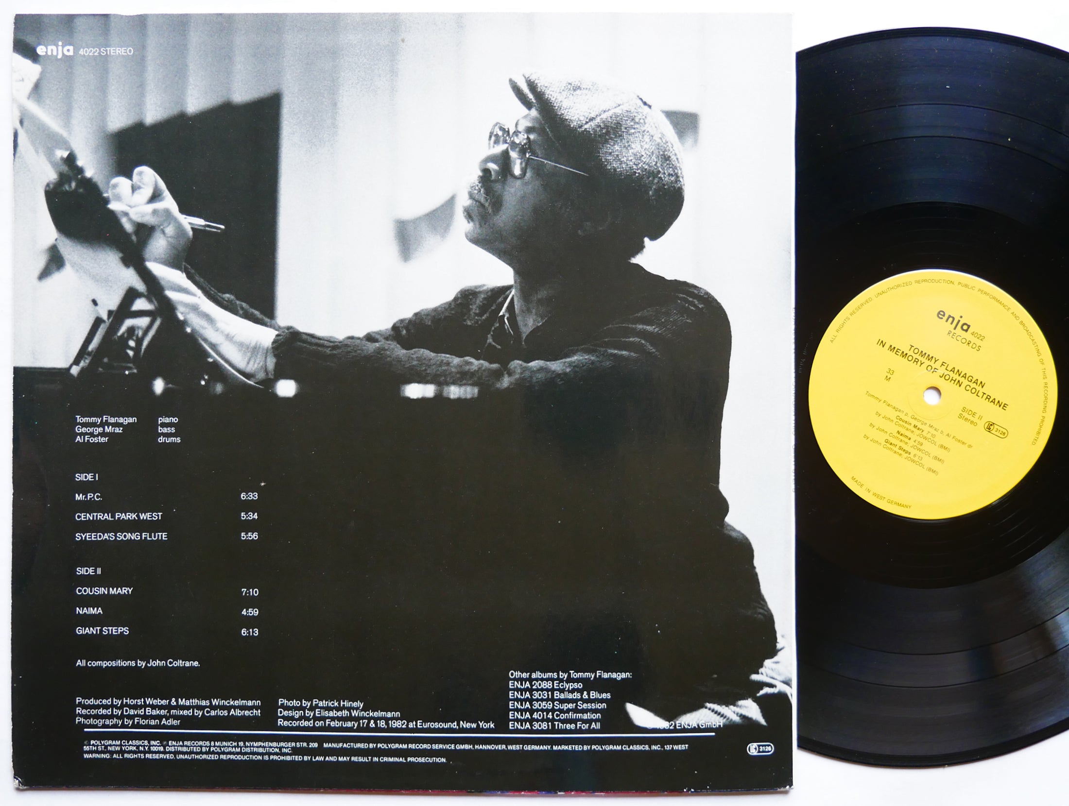 TOMMY FLANAGAN Giant Steps LP ENJA 4022 Germany 1982 Al Foster George Mraz