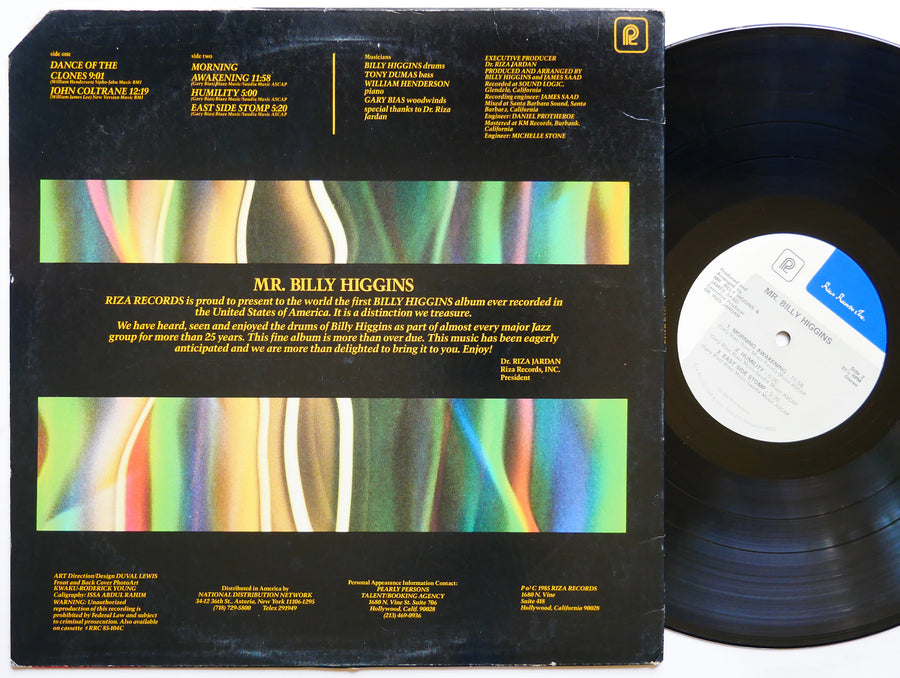 Mr. BILLY HIGGINS LP RIZA RECORDS RRL-85-104 US 1985 Gary Bias William Henderson