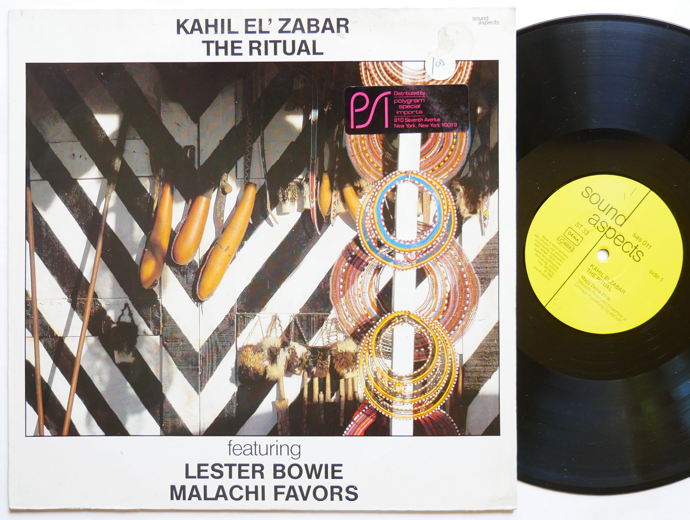 KAHIL EL'ZABAR The Ritual LP SOUND ASPECTS SAS 011 Germany 1986 Lester Bowie
